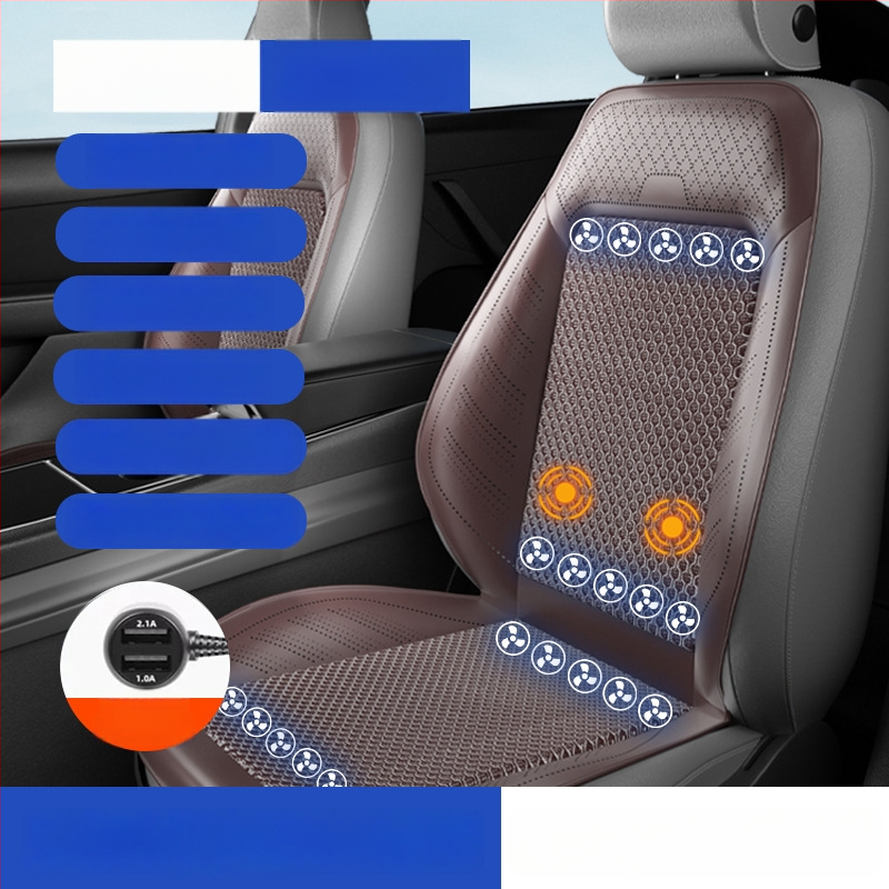 Prozračna navlaka za sjedalo automobila s ventilatorom za hlađenje, prozračna ljetna podloga za sjedenje
