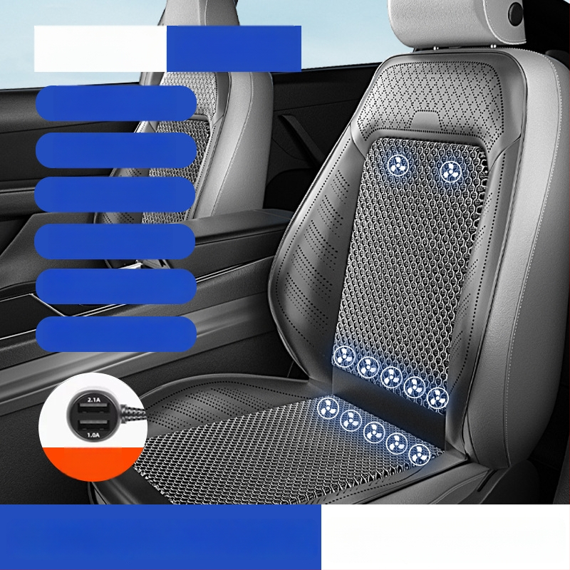 Prozračna navlaka za sjedalo automobila s ventilatorom za hlađenje, prozračna ljetna podloga za sjedenje