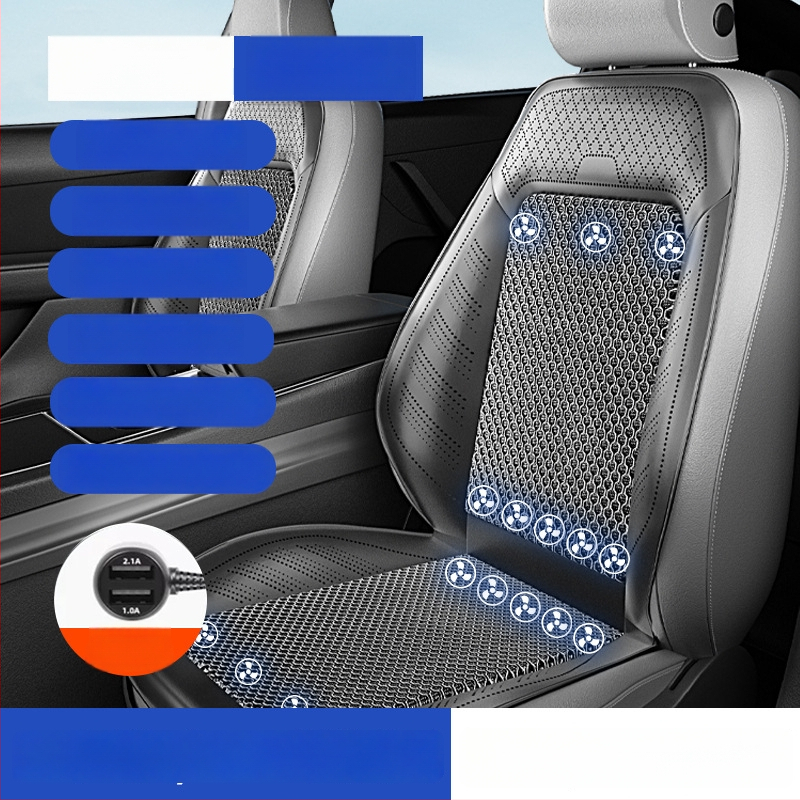 Prozračna navlaka za sjedalo automobila s ventilatorom za hlađenje, prozračna ljetna podloga za sjedenje