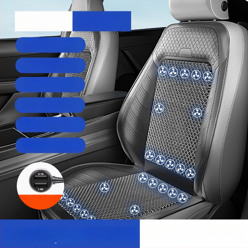 Prozračna navlaka za sjedalo automobila s ventilatorom za hlađenje, prozračna ljetna podloga za sjedenje
