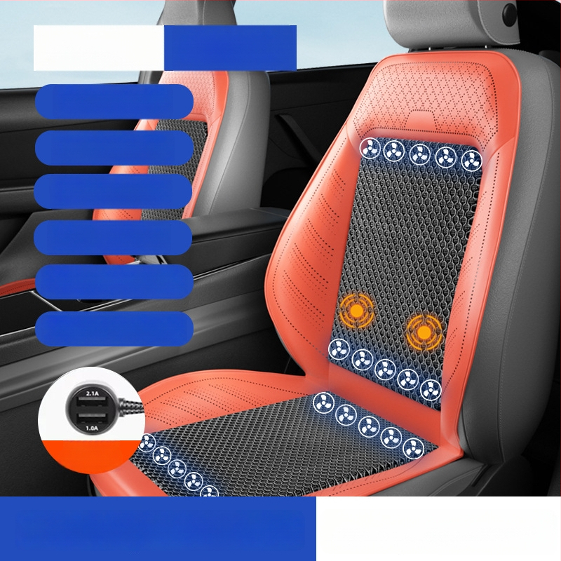 Prozračna navlaka za sjedalo automobila s ventilatorom za hlađenje, prozračna ljetna podloga za sjedenje
