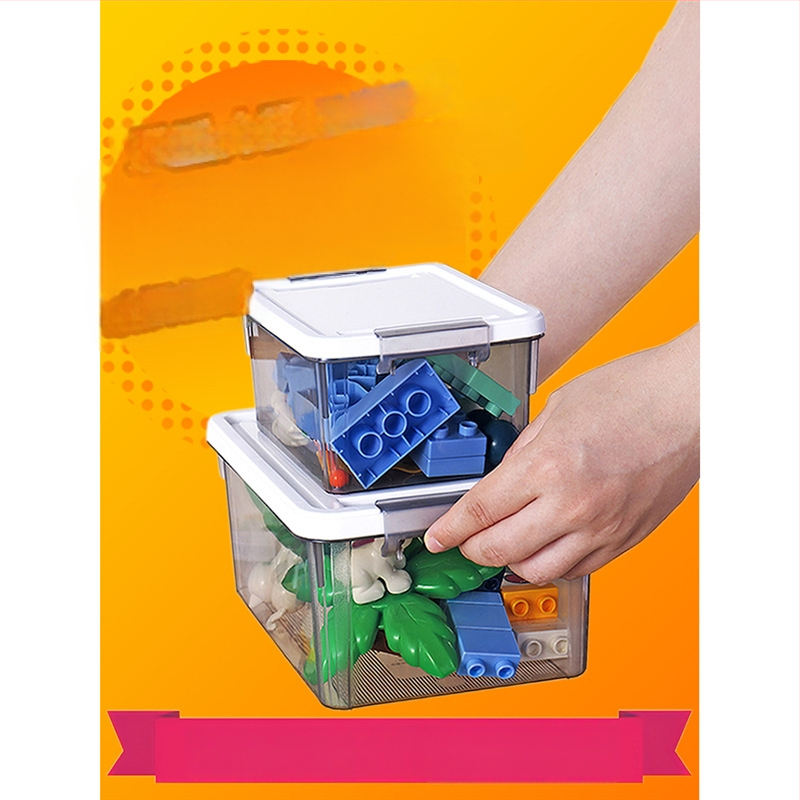 Prozirna mini kutija za LEGO dijelove – mali organizator s poklopcem