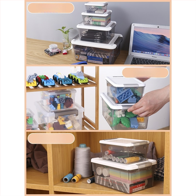 Prozirna mini kutija za LEGO dijelove – mali organizator s poklopcem