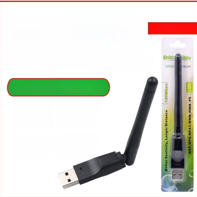 USB Wi‑Fi sve-u-jednom mrežna kartica: prijemnik i vanjski odašiljač za PC i prijenosno računalo