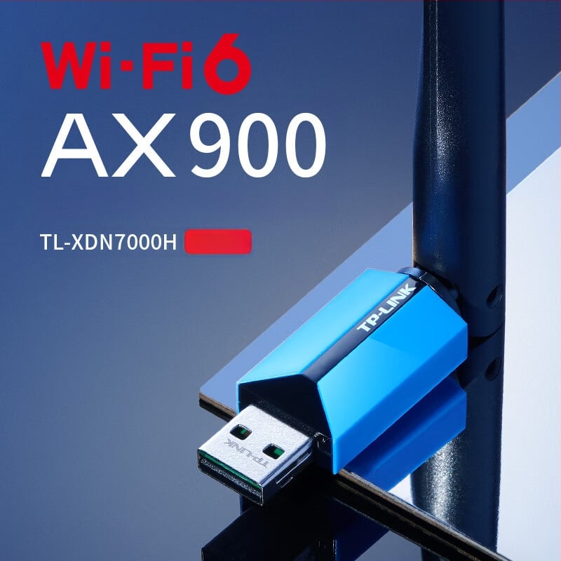 TP-LINK dvopojasni WiFi6 USB bežični adapter (prijemnik), bez upravljača, model XDN7000H