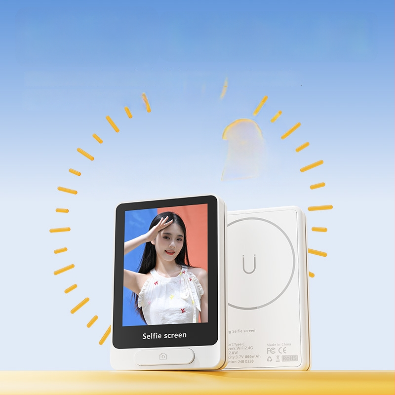 Mobiltelefonhoz készült vezeték nélküli Selfie-képernyő-tükröző eszköz — mágneses tartó, Bluetooth 4.0, Anyag: ABS + szilikon-gél + mágnes, Modell: A1.a2 a3.a4