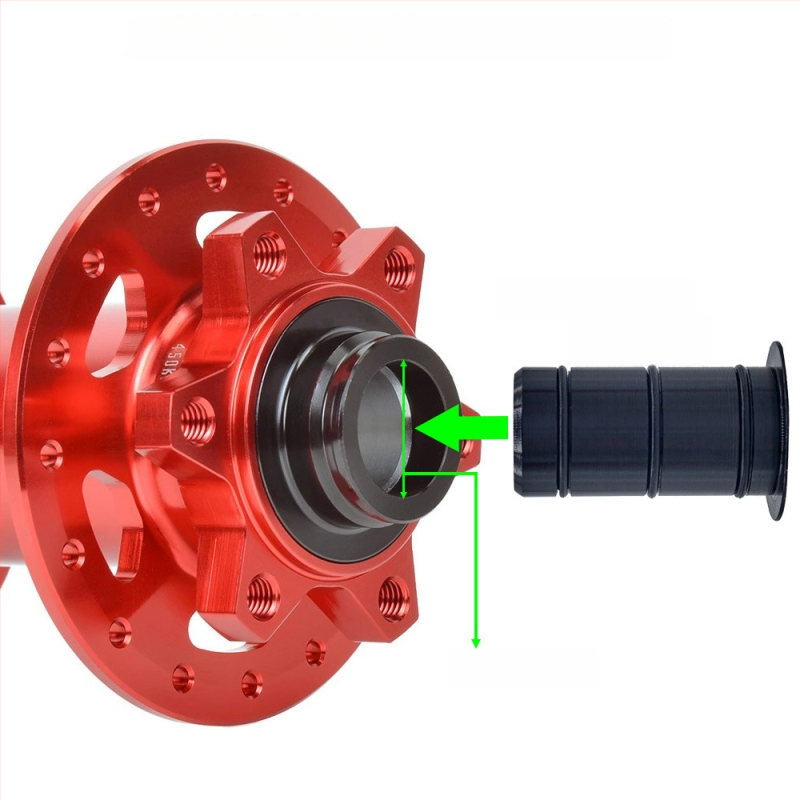 Set za konverziju hub-a bicikla s osi 15 mm na 12 mm, aluminijska legura