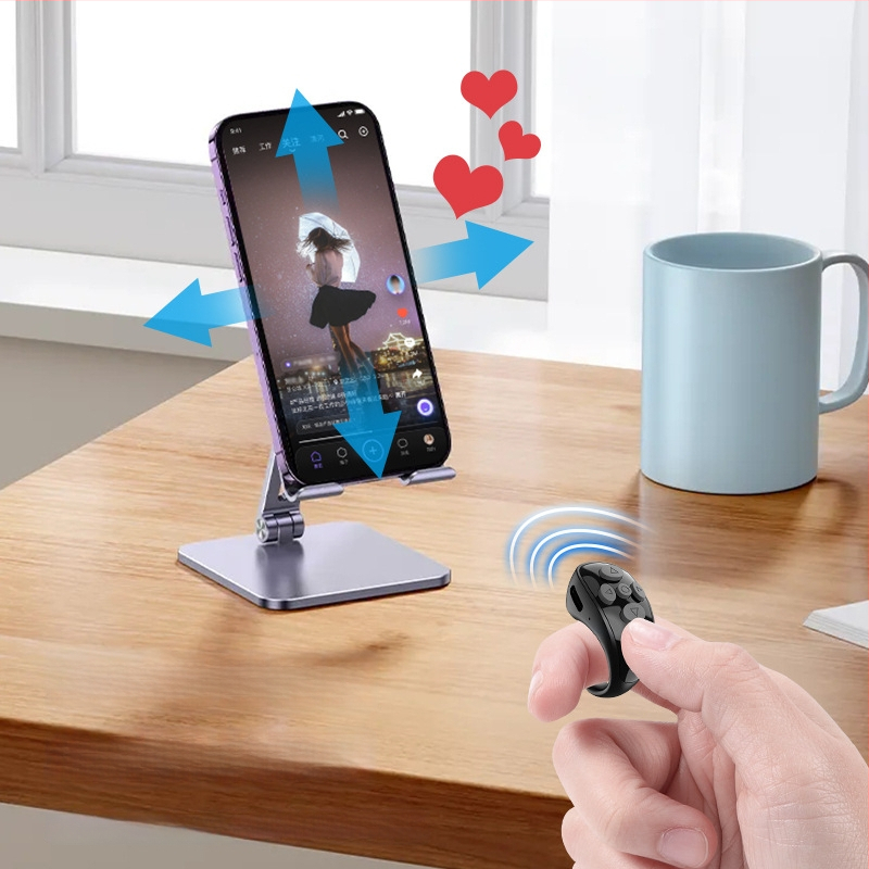 Ly-09 Bluetooth távvezérlő rövid videókhoz, ABS anyag, Bluetooth 5.3, Súly 10