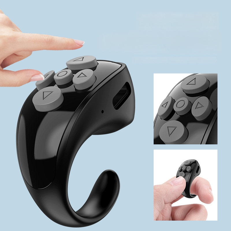 Ly-09 gyűrűs Bluetooth távirányító rövid videókhoz, Bluetooth 5.3, ABS anyag, tömeg 10
