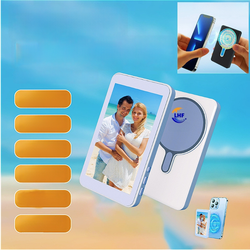 Mobiltelefonos selfie-projektor, vezeték nélküli hanggal és nagy felbontású kijelzővel (Modell: Második generáció; Bluetooth 4.0; Anyag: Műanyag; Súly: 156 g)