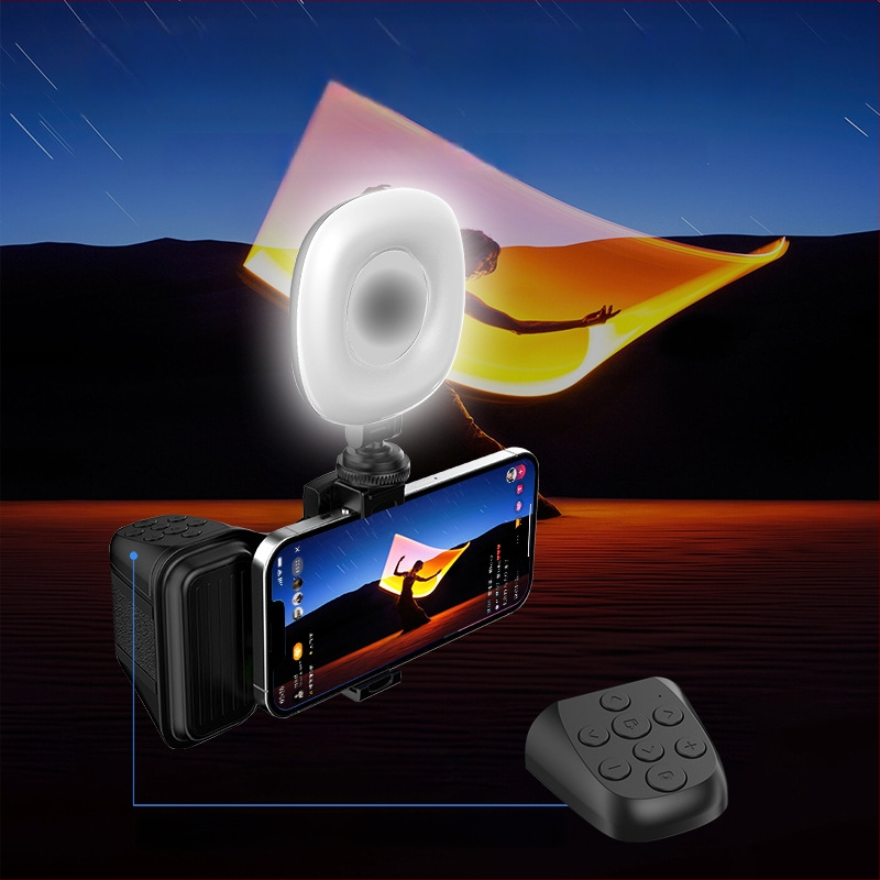 Treatment Bluetooth shooting aid – kompakt okostelefon-fogó, ABS anyag, Bluetooth 4.0, súly 100 g, modell: Bluetooth shooting aid