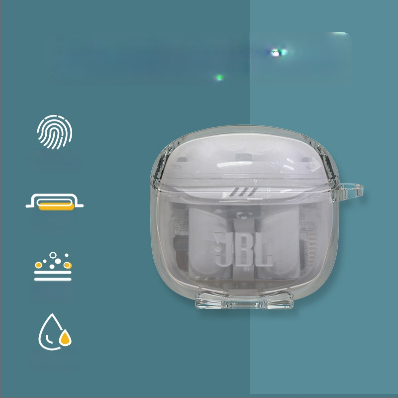 Prozirni TPU kućište za JBL Bean 2 Bluetooth slušalice – potpuno prekrivanje, otporno na padove