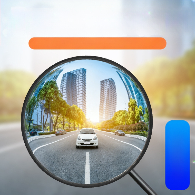 Elektromos járművek és motorkerékpárok hátsó tükréhez, fisheye, széles látómező, domború, nagy látómező, HD visszapillantó tükör, univerzális tükör