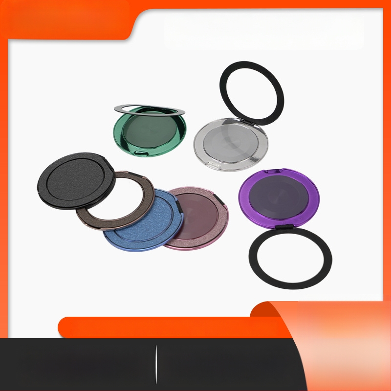 Asztali telefon-tartó 360° forgással, vezeték nélküli töltéssel, fém alap és ragasztó hátoldallal — univerzális (RZ007, Moisturizing)