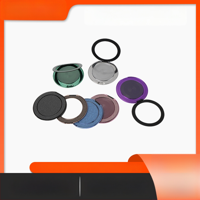 Asztali telefon-tartó 360° forgással, vezeték nélküli töltéssel, fém alap és ragasztó hátoldallal — univerzális (RZ007, Moisturizing)