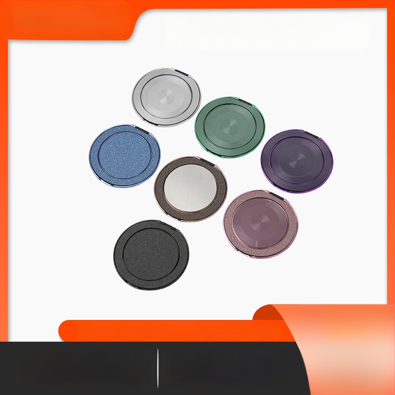 Asztali telefon-tartó 360° forgással, vezeték nélküli töltéssel, fém alap és ragasztó hátoldallal — univerzális (RZ007, Moisturizing)