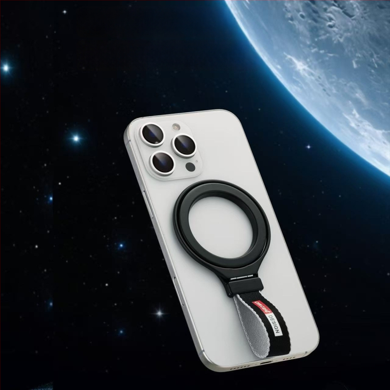 Fémes telefon tok gyűrűs tartó, asztali forgó mágneses állvány, univerzális