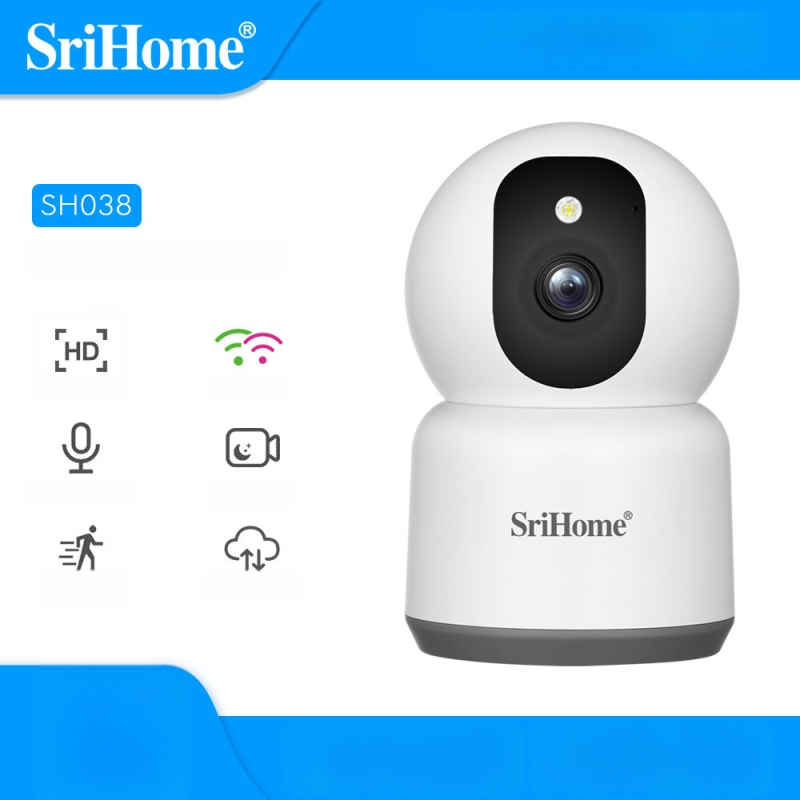 Srihome 5MP HD kamera za nadzor s dvopojasnim Wi-Fi 2.4/5 GHz, 2K bebi monitor