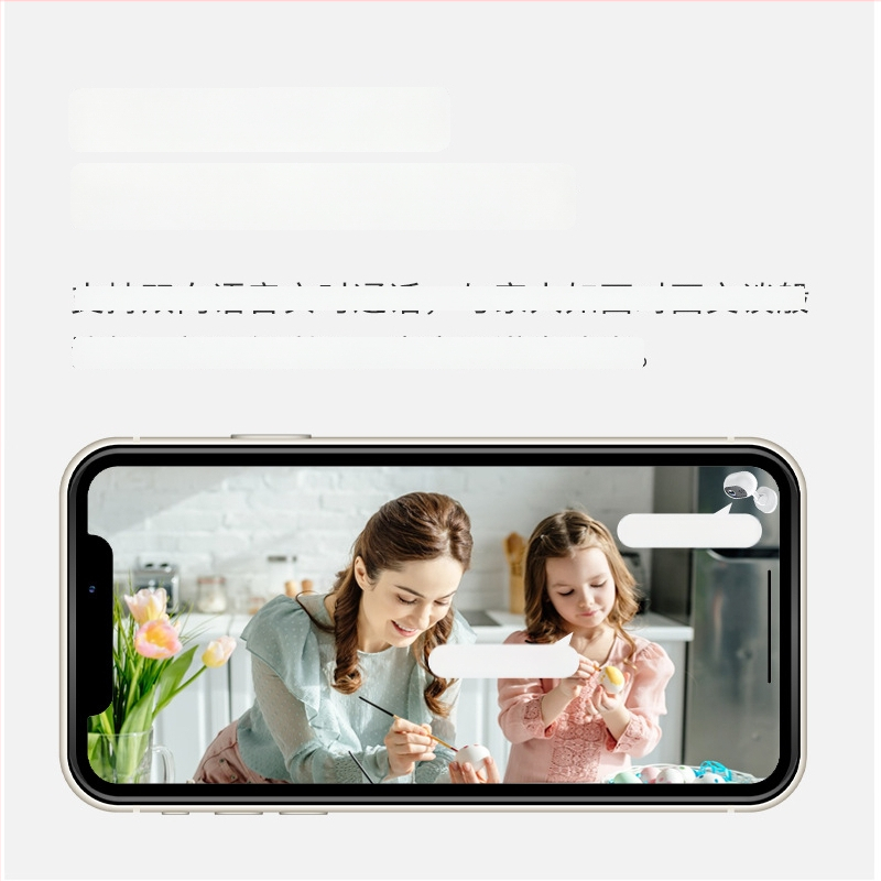 Cameră wireless de interior, 1080P HD, WiFi, 32GB memorie încorporată, detecție de alarmă și notificări, model A4