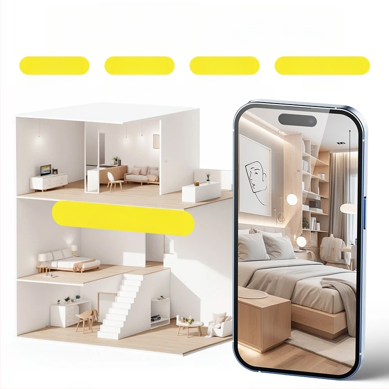 Cameră IP wireless A6, obiectiv unghi larg, 1080p, fără memorie internă, rază 10-30 m