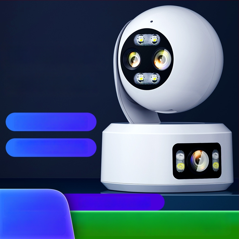 Yoosee Sigurnosna Kamera s Dvostrukim Objektivom, Full HD, Unutarnja Bežična Wi-Fi, Pan-Tilt