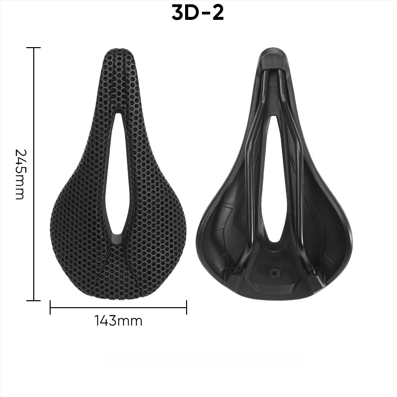 BUCKLOS 3D ispisano sjedalo za bicikl, dimenzije 143–155 mm, prozračna saćasta struktura