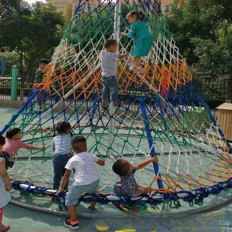 Vanjska najlon mreža za penjanje za djecu vrtić, penjački okvir s užetom, zaštitna mreža za igralište