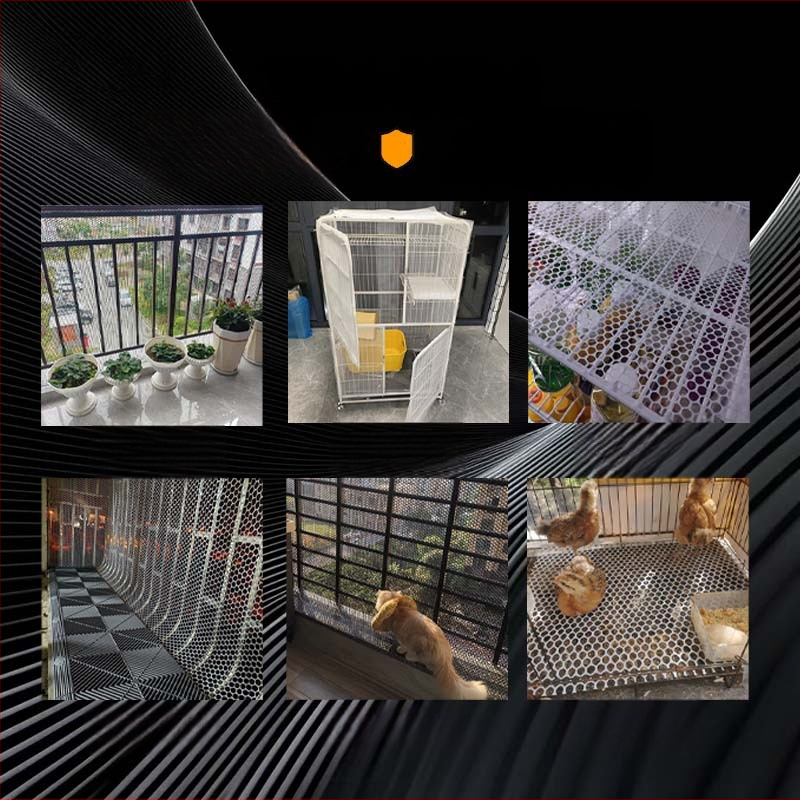 Bijela debela mreža za balkon i prozor, zaštitna mreža protiv padova, plastična mreža za vrt i voćnjak