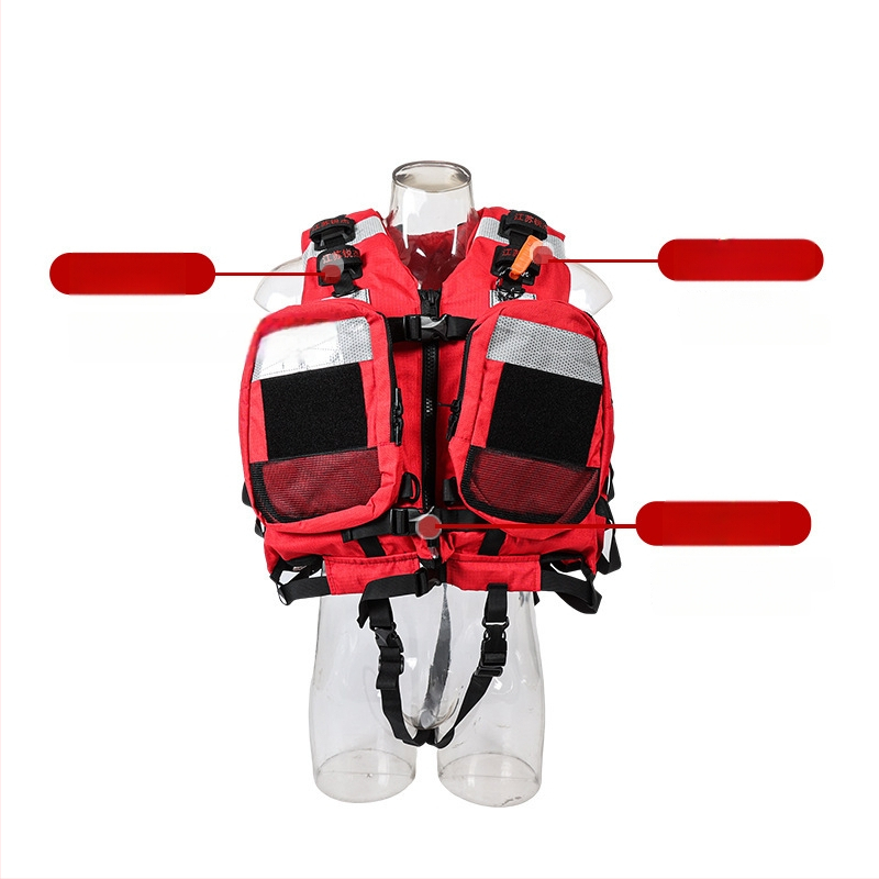 Záchranná vesta na divokú vodu, ťažká, s veľkým golierom, vysoká plávajúca sila — Yezhou, model Rapids Heavy-Duty Large Collar Life Jacket