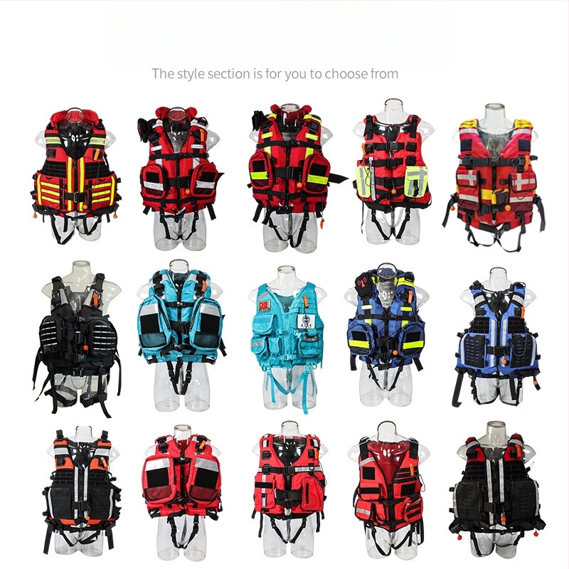 Záchranná vesta na divokú vodu, ťažká, s veľkým golierom, vysoká plávajúca sila — Yezhou, model Rapids Heavy-Duty Large Collar Life Jacket