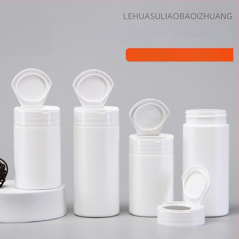 100 ml και 150 ml λευκά πλαστικά μπουκάλια με καπάκι Flip-Top, εξατομικευμένα μπουκάλια δοσομέτρησης δισκίων, πλαστικά σφραγισμένα μπουκάλια για προϊόντα υγείας, χονδρική