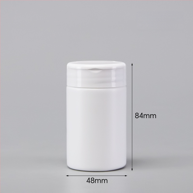 100 ml και 150 ml λευκά πλαστικά μπουκάλια με καπάκι Flip-Top, εξατομικευμένα μπουκάλια δοσομέτρησης δισκίων, πλαστικά σφραγισμένα μπουκάλια για προϊόντα υγείας, χονδρική
