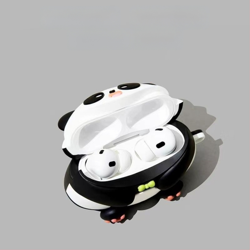 Slatka karikatura panda zaštitna futrola za AirPods Pro 2, silikon, za Apple AirPods 3. generacije