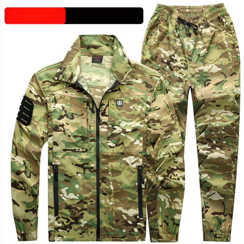 Muška ljetna brza suha radna košulja s elastičnim maskirnim uzorkom, mrežasta tkanina, za outdoor aktivnosti