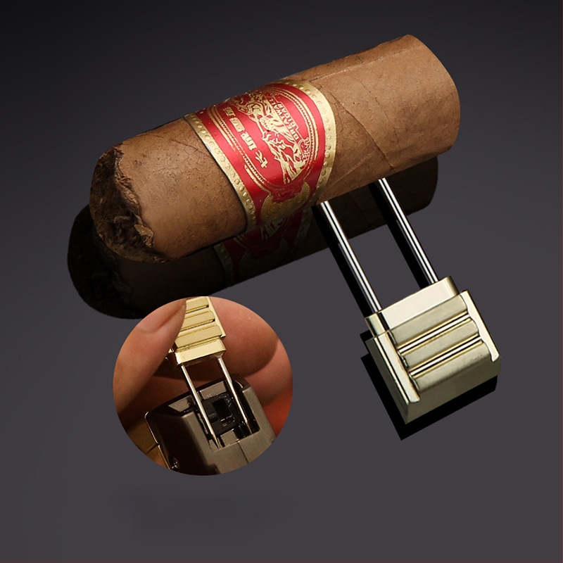 Baicheng Baida 1# Prijenosni set za rezanje cigare s metalnim tijelom, kreativni višefunkcionalni V-oblik rezac cigara