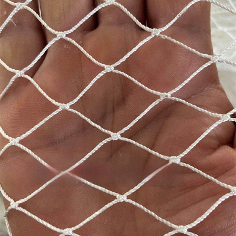 Bijela najlonska mreža za ribolov i uzgoj riba, mreža za podizanje i mreža za vješanje fotografija