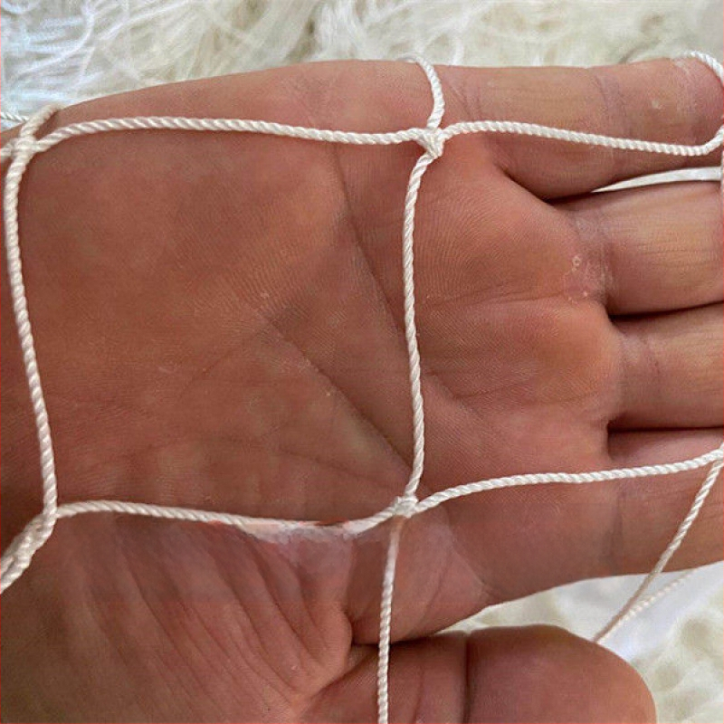 Bijela najlonska mreža za ribolov i uzgoj riba, mreža za podizanje i mreža za vješanje fotografija