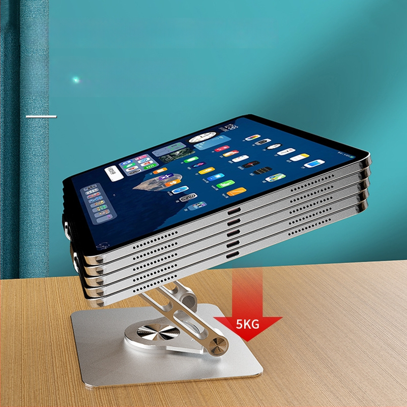 Držač od karbonskog legura, sklopivi 360° okretni držač s disipacijom topline za pametne telefone i tablete, idealan za livestream i igranje.