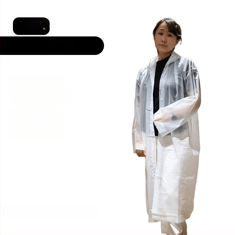 Esőponcho felnőtteknek, EVA anyagból, vastag, egy darabos, túrázáshoz és utazáshoz