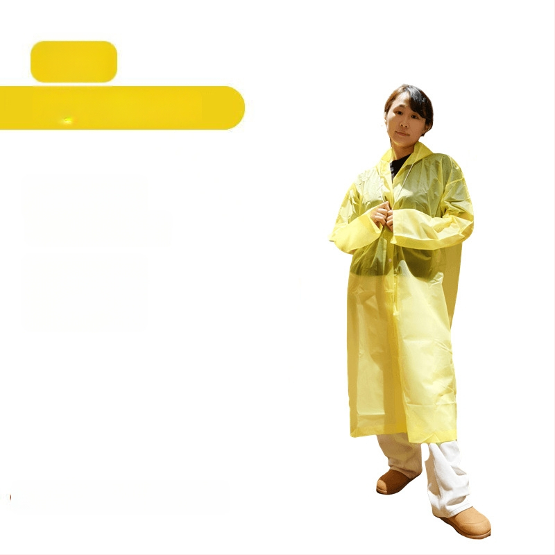 Esőponcho felnőtteknek, EVA anyagból, vastag, egy darabos, túrázáshoz és utazáshoz