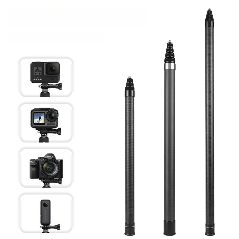 Insta360 One X2 kamera, 3 m teleskopsku šipku od karbonskih vlakana, nevidljiva selfie palica za vertikalno snimanje sa pametnim telefonom