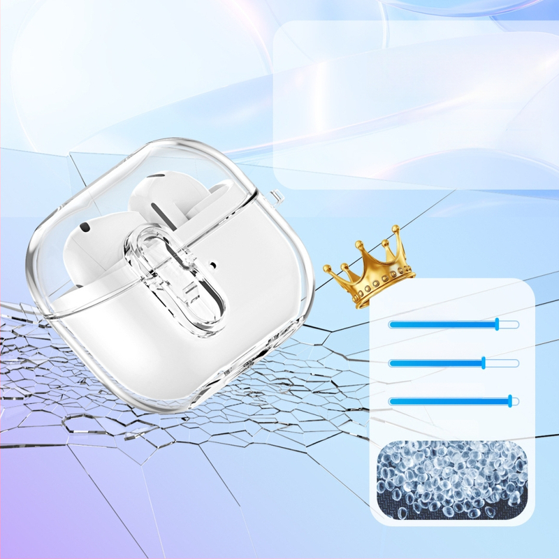 Prozirna TPU zaštitna kutija za Samsung Buds3 Pro / Galaxy Buds 3 sa zaključnim kopčama
