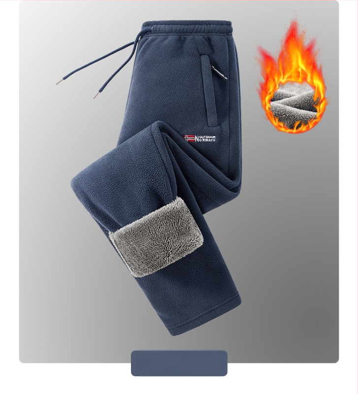 Muške hlače s flecom, debeli zimi, za outdoor sport, duge hlače