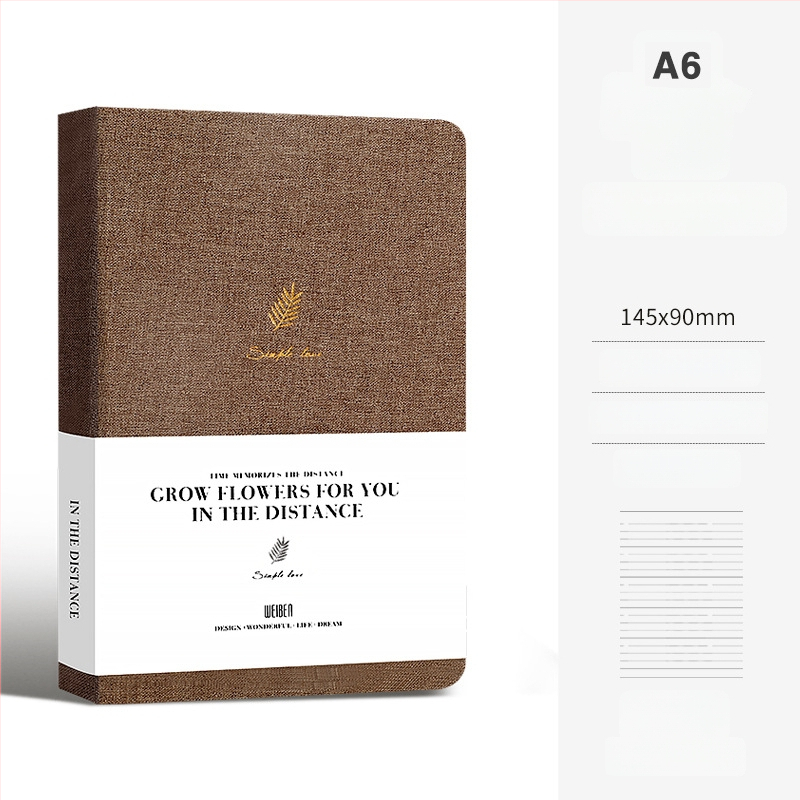 A5 bilježnica s platnenom koricom, tvrdi uvez, minimalistički i luksuzan stil, za poslovne sastanke i kreativne bilješke.