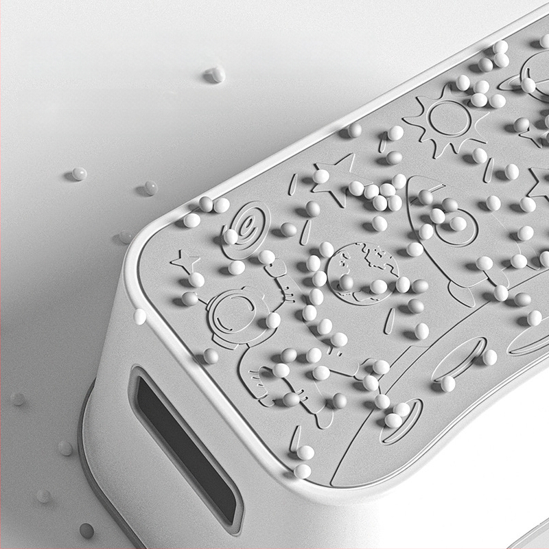 Scaun de baie din plastic pentru copii, ALCOCO, nepliabil, etichetă privată licențiată