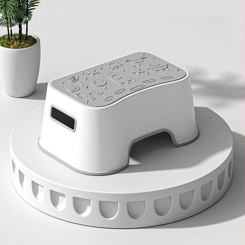 Scaun de baie din plastic pentru copii, ALCOCO, nepliabil, etichetă privată licențiată