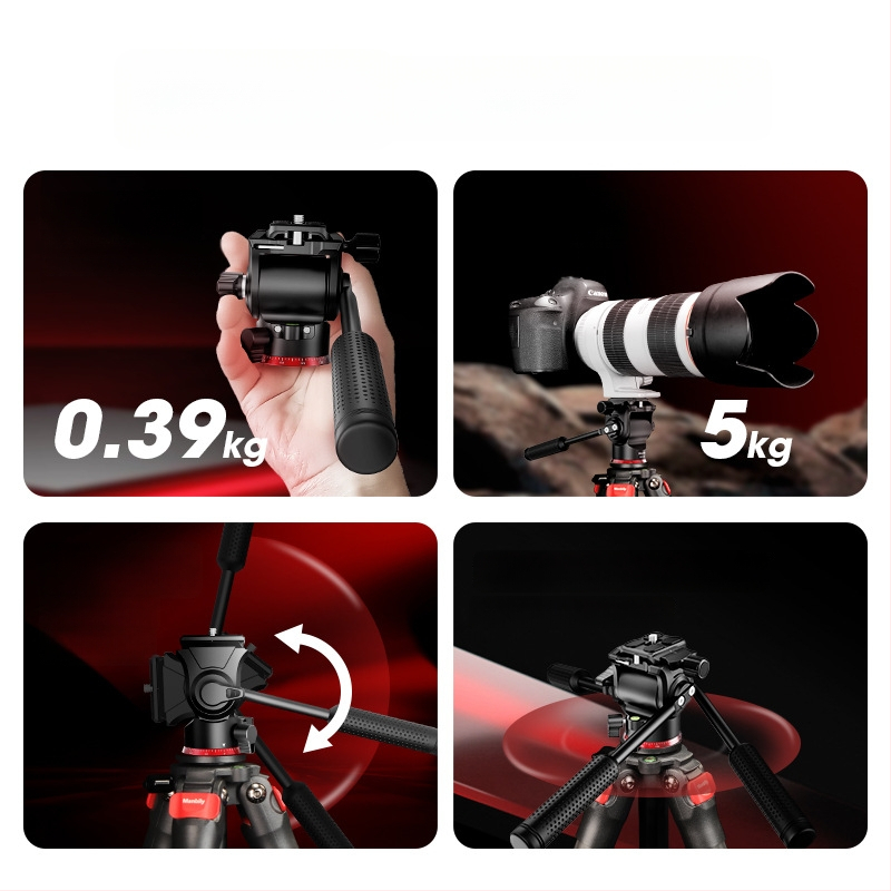 Metalni hidraulični prijenosni gimbal za DSLR i telefon, s panoramskom glavom i stativom, vertikalno snimanje na koncertima