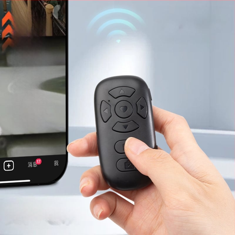 8-gumbeni Bluetooth daljinski upravljač za pametni telefon, kontroler za selfie, prebacivanje stranica, pregled kratkih videa, punjivi