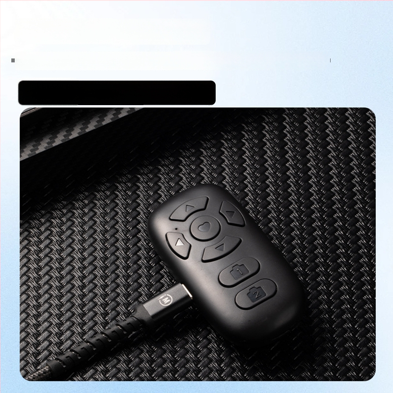 8-gumbeni Bluetooth daljinski upravljač za pametni telefon, kontroler za selfie, prebacivanje stranica, pregled kratkih videa, punjivi