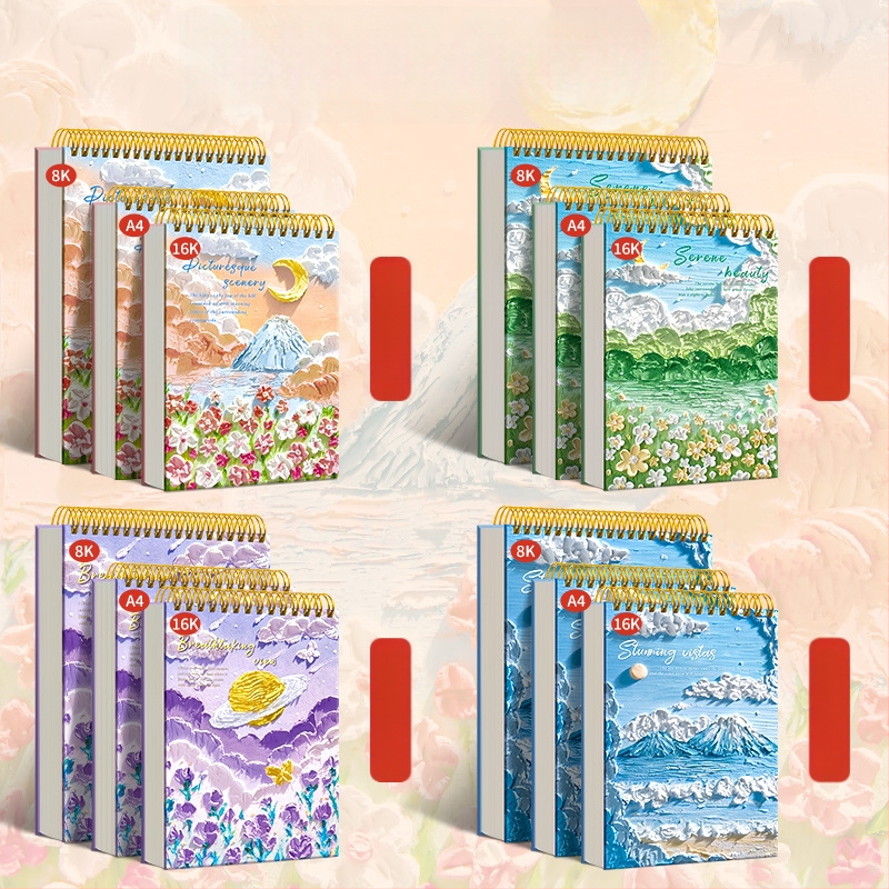 Скицник за маслена живопис от Four Seasons, модел Sjnh-oil painting sketchbook, серия Oil painting sketchbook, 80 листа, хартия 80 g/m²